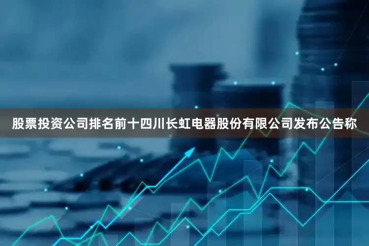 股票投资公司排名前十四川长虹电器股份有限公司发布公告称